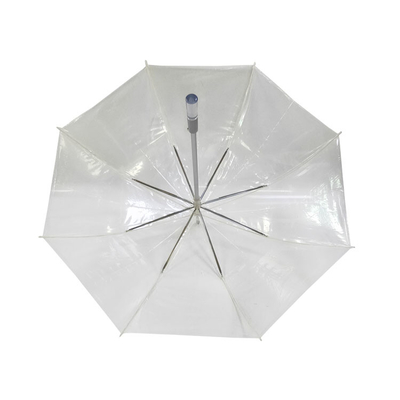 Auto Open Windproof Aluminum Frame Trasparente ombrello da pioggia 23 pollici