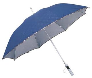 L'ombrello di alluminio 8 della maniglia diritta a 23 pollici Ribs il tessuto di seta naturale 190t con rivestito UV