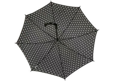 Costole aperte dell'asse del metallo dell'ombrello del bastone dell'auto del gancio a J per il tempo di lustro della pioggia