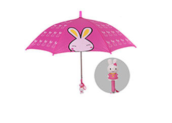 La maniglia adorabile della fragola scherza la progettazione sicura del bambino a 18 pollici compatto dell'ombrello