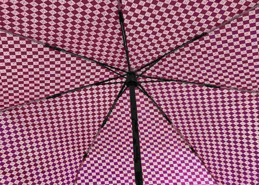 Vento costante della presa invertito inverso pieghevole dell'ombrello del tessuto di seta naturale della vetroresina resistente