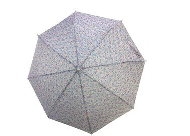 Ombrello piegante del tessuto tessuto di seta naturale/del poliestere mini, ombrello piegante di auto
