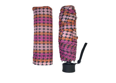 Vento aperto del mini del punto manuale portatile pieghevole eccellente rosa dell'ombrello resistente