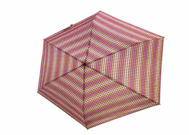 Vento aperto del mini del punto manuale portatile pieghevole eccellente rosa dell'ombrello resistente