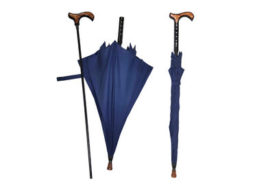 Supporto dorato di altezza regolabile che fa un'escursione l'ombrello del bastone, ombrello di camminata della canna per scalare