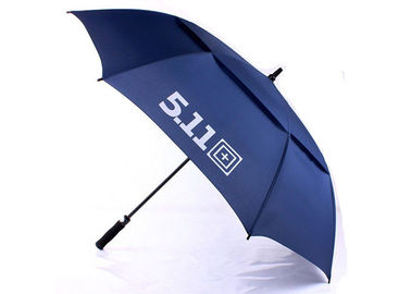 Ombrello scaricato a 30 pollici di golf di promozione nera, grande ombrello di golf antivento