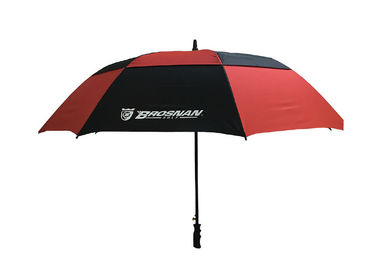 Maniglia di plastica della doppia del baldacchino di golf degli ombrelli presa resistente antivento rossa nera del vento