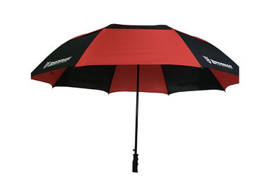 Maniglia di plastica della doppia del baldacchino di golf degli ombrelli presa resistente antivento rossa nera del vento