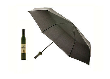 21 pollice di bottiglia di vino ha modellato il logo ricco di colore dell'ombrello stampata per la promozione