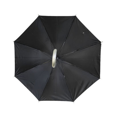 Tessuto di seta naturale di plastica Logo Golf Umbrellas su ordinazione del poliestere della maniglia