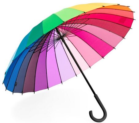 Arcobaleno diritto 24 ombrelli antivento di golf delle costole