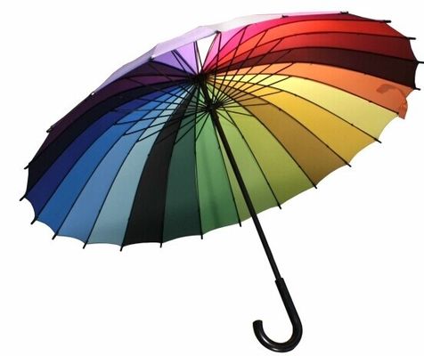 Arcobaleno diritto 24 ombrelli antivento di golf delle costole