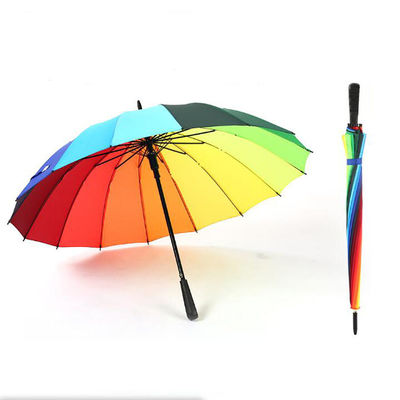Arcobaleno diritto 25&quot; della maniglia di BSCI ombrello vicino aperto dell'auto di *16k