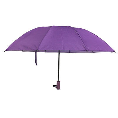 Doppio ombrello di viaggio invertito delle costole della vetroresina tessuto di seta naturale