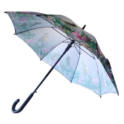 ombrello diritto antivento dell'asse del metallo di 8mm per le donne