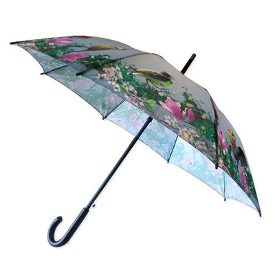 ombrello diritto antivento dell'asse del metallo di 8mm per le donne
