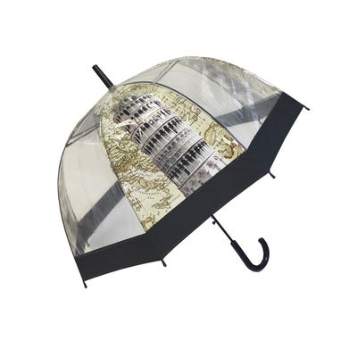 La cupola modella il chiaro ombrello di POE con stampa del paesaggio