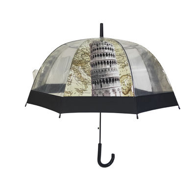La cupola modella il chiaro ombrello di POE con stampa del paesaggio