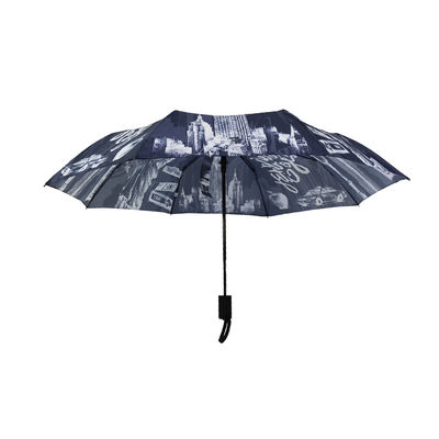 Le costole infrangibili vicine aperte automatiche del metallo infuriano la serigrafia dell'ombrello