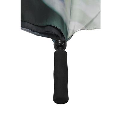 ombrello aperto automatico di golf della maniglia diritta dell'asse del metallo di 8mm con stampa di Digital
