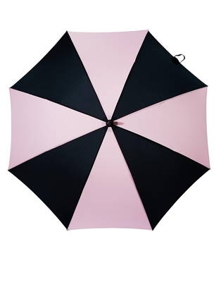 Progettazione diritta delle donne dell'ombrello della maniglia del tessuto di seta naturale antivento aperto manuale