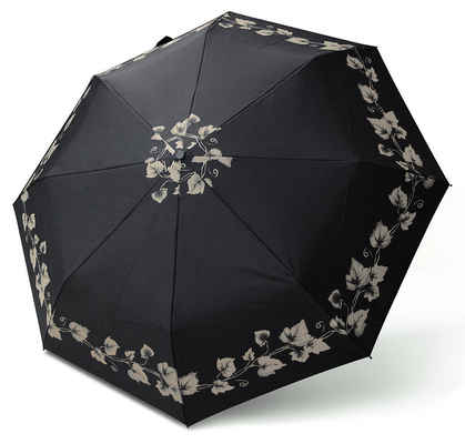 ombrello di volta tre automatici del tessuto di seta naturale 190T di 21in con Logo Printing