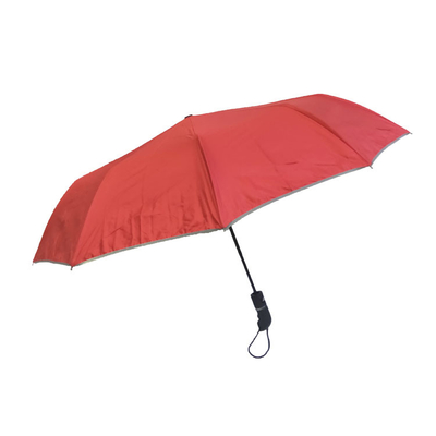 10 ombrello automatico ricoprente nero della volta del tessuto di seta naturale 3 delle costole con per gli uomini