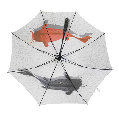 L'abitudine di approvazione della BV ha stampato gli ombrelli automatici del golf del tessuto di seta naturale