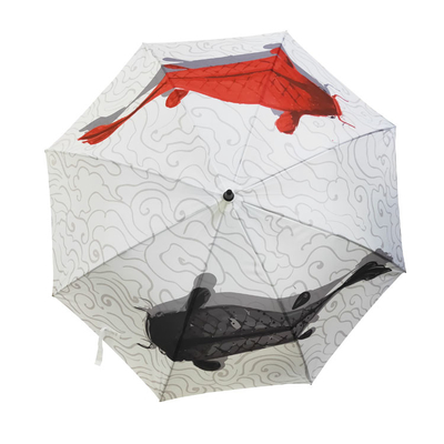 L'abitudine di approvazione della BV ha stampato gli ombrelli automatici del golf del tessuto di seta naturale