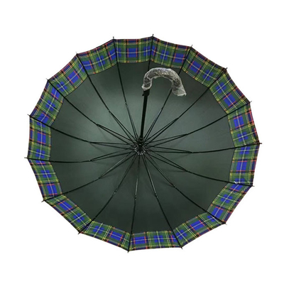 Esponga al sole l'ombrello del golf personale tessuto di seta naturale delle costole della protezione 24