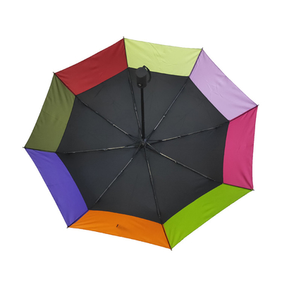 Volta unica dell'ombrello 3 delle signore del tessuto di seta naturale della protezione solare di progettazione della borsa