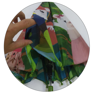 Piccolo tessuto di seta naturale della struttura del metallo un ombrello di due strati per i bambini