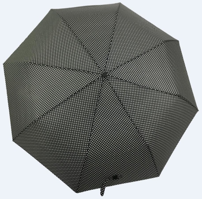 21&quot; punto di X8k che stampa l'ombrello piegante nero del poliestere 190T per le signore