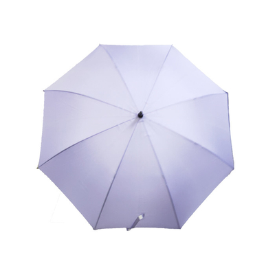 ombrello antivento di golf della vetroresina del baldacchino del doppio del tessuto di seta naturale 190T diritto di grande misura