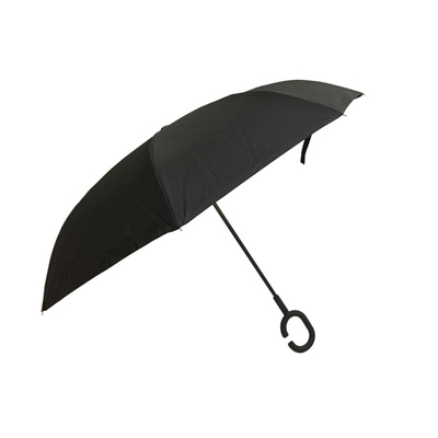 Strato invertito 49&quot; dell'ombrello inverso antivento della maniglia delle automobili C doppio arco dentro - fuori