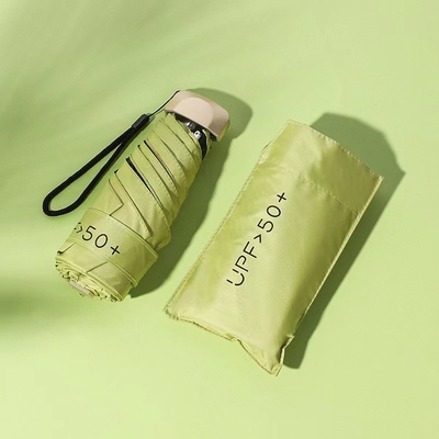 Ultra Low Light Portable 5 Ombrello pieghevole Sunblock UV Piccolo ombrello tascabile