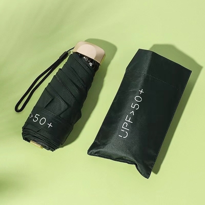 Ultra Low Light Portable 5 Ombrello pieghevole Sunblock UV Piccolo ombrello tascabile