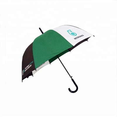 Auto Open Windproof Polyester 8-Ribbed Golf Umbrella con maniglia ergonomica
