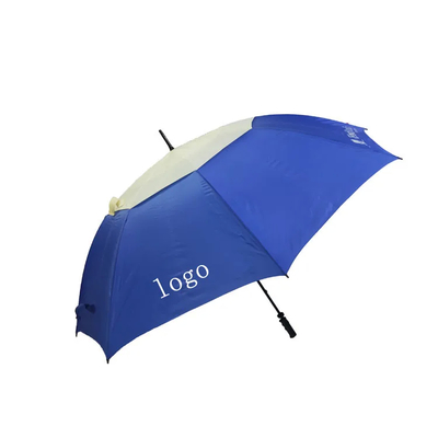 Grande ombrello golf impermeabile con telaio ergonomico in fibra di vetro per la protezione UV
