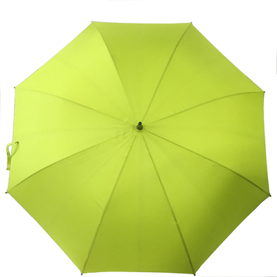 Parasole da golf nero e compresso / impermeabile da golf compatto con maniglia dritta