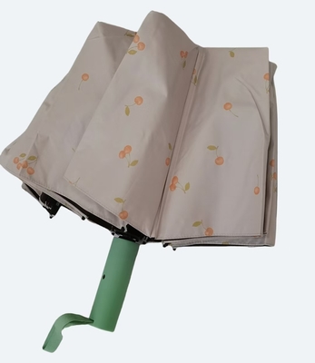 UPF 50 Auto aperto / chiuso Pongee ombrello UV spiaggia 23 pollici 12 costole Strong Windproof