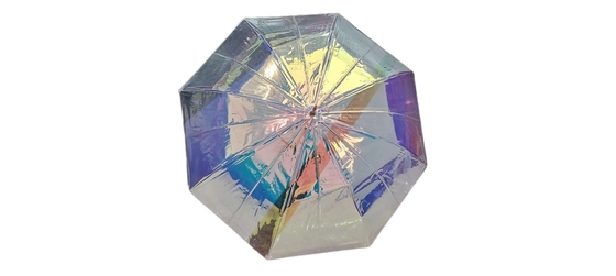 Auto Apri ombrello chiaro Sogno romantico bellissimo colore aurora ombrello trasparente