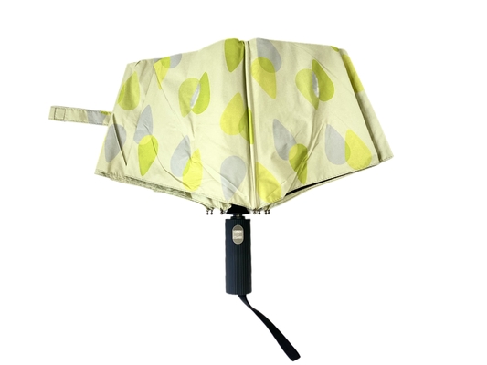 3 Stampa digitale pieghevole Mantello UV nero 190t Pongee Parasole a prova di vento