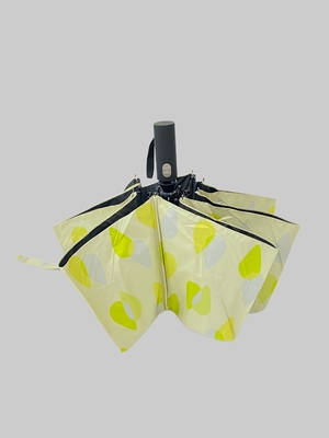 3 Stampa digitale pieghevole Mantello UV nero 190t Pongee Parasole a prova di vento