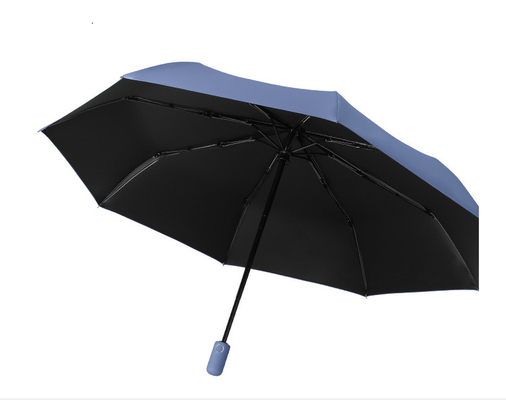 Apri e chiudi completamente automaticamente Compatto Portatile 3 Folding Fiberglass Shaft By 8 Ribs Parasole da viaggio