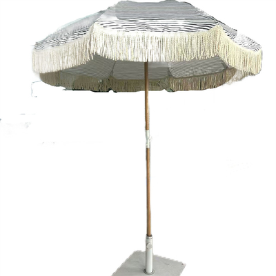 Tessuto UV ombrello da spiaggia Rifugio solare 210T Stoffa Oxford Con Rivestimento d'Argento Logo accettabile