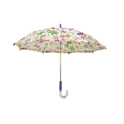 Colorato ombrello per bambini compatto con bellissimo tessuto Pongee e facile pulsante di apertura / chiusura per la scuola e i viaggi