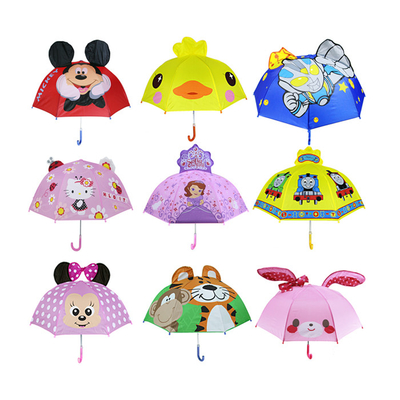 Ombrello per bambini, campo visivo trasparente, forma di cartone animato può essere personalizzato