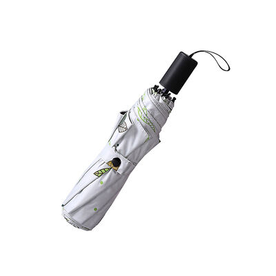 8 costole ombrello pieghevole compatto con auto aperto chiuso e sacchetto di tessuto per la protezione da pioggia leggera