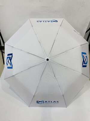 Ombrello a maniglia di legno da 23 pollici Leggero ombrello a tre pieghe